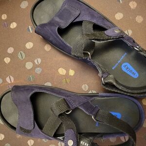 Wolky Black Sandals with Sporty Design and Adjustable Straps